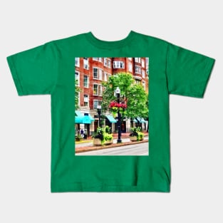 Boston MA - Shops Along Boyleston Street Kids T-Shirt